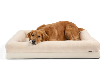 PupChill™ Arctic Sand Cooling Dog Bed with 4 Bolsters for Ultimate Comfort
