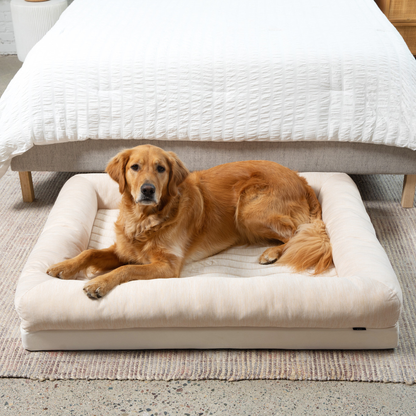 PupChill™ Arctic Sand Cooling Dog Bed with 4 Bolsters for Ultimate Comfort