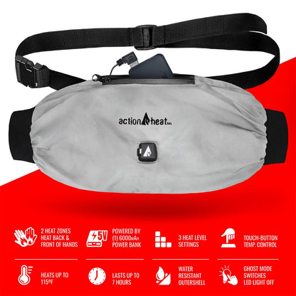 ActionHeat 5V Battery Heated Hand Warmer Muff - Full Set