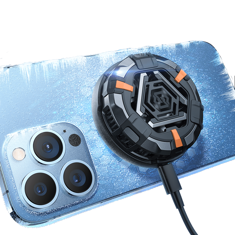 Magnetic Phone Cooling Fan for Gaming - Silent Dual Fan Smartphone Cooler