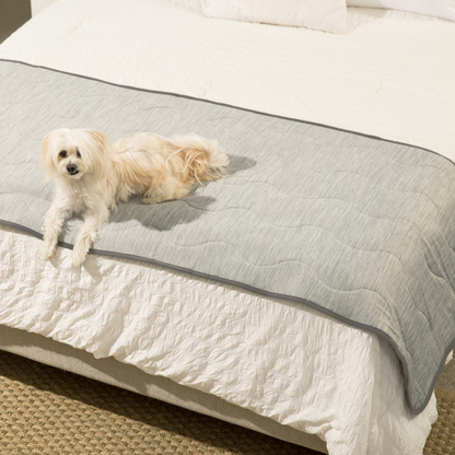 PupChill™ Arctic Grey Waterproof Cooling Runner Blanket for Ultimate Comfort