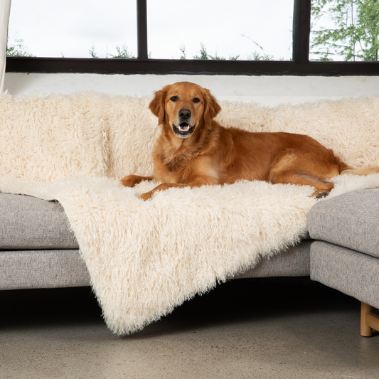 PupProtector™ Luxe Waterdichte Faux Fur Deken - Pluche Schapenwolvengrijs