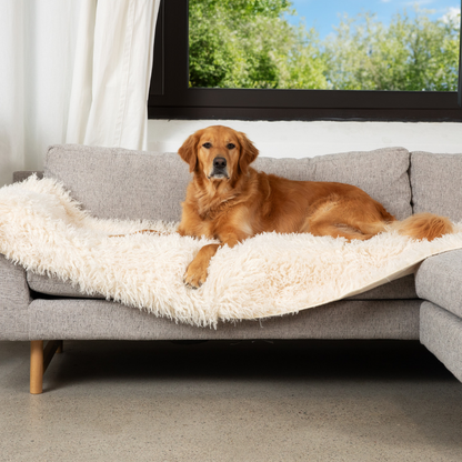 PupProtector™ Luxe Waterproof Bed Runner - Ultra-Soft Sheep Ivory Comfort
