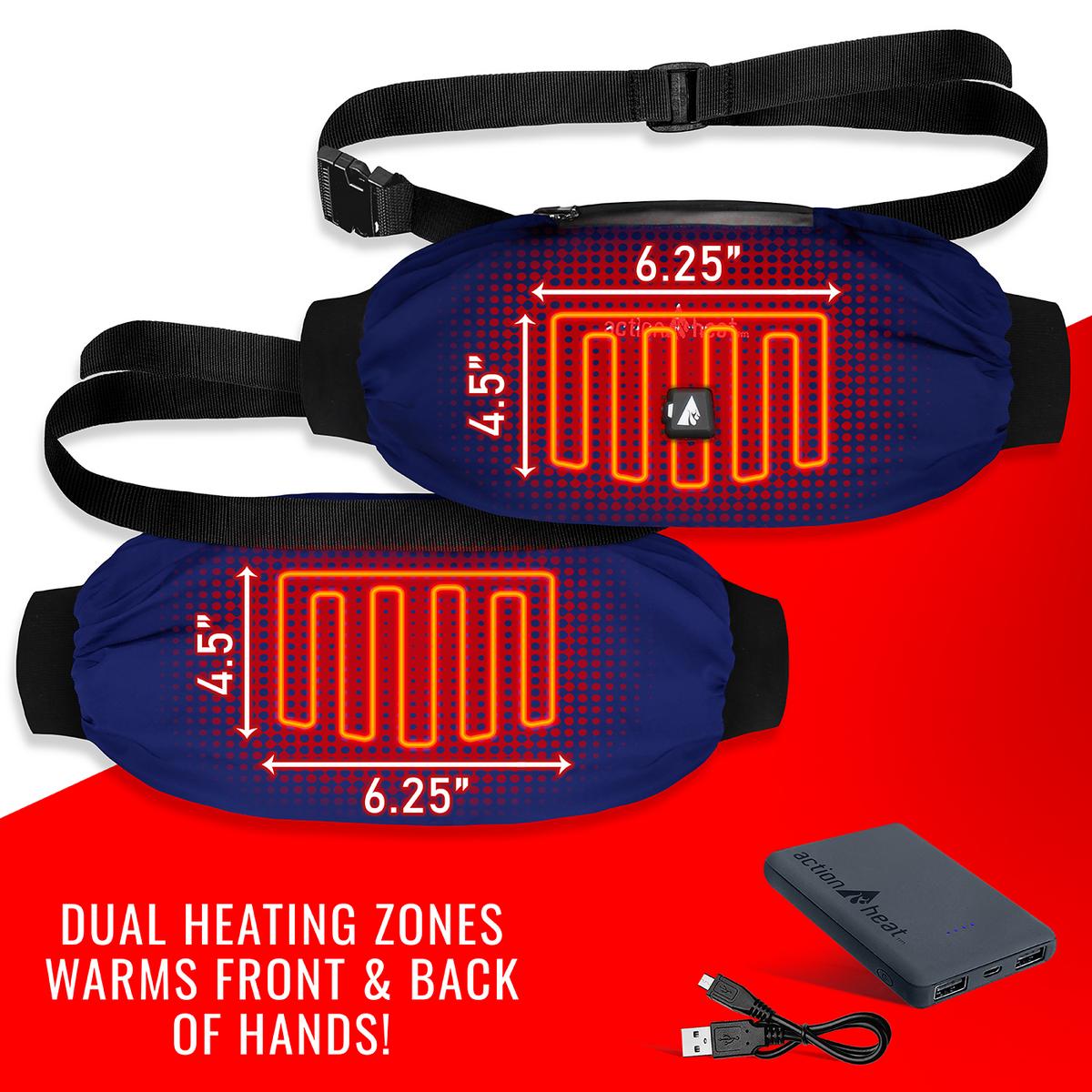 ActionHeat 5V Battery Heated Hand Warmer Muff - Back